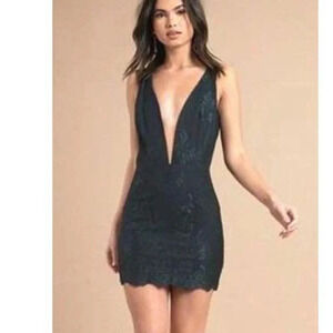 Tobi Women's Stella Emerald Lace Bodycon Dress Size S/P